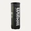 Мяч для падела Wilson Premier Padel, WR8908401001, уп.3 шт, FIP Approved, войлок, нат.резина,желтый