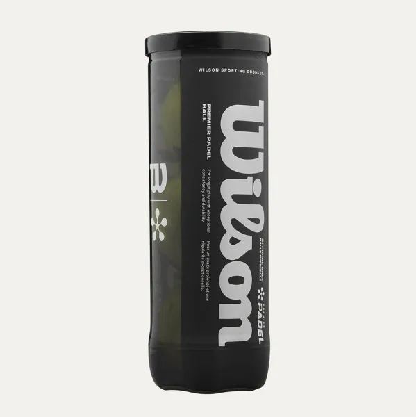 Мяч для падела Wilson Premier Padel, WR8908401001, уп.3 шт, FIP Approved, войлок, нат.резина,желтый