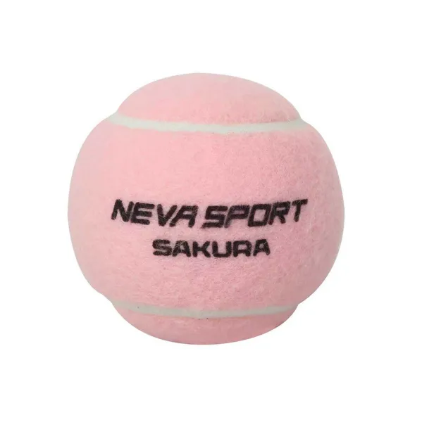 Мяч для падела NS Sakura, UAA2, уп.3 шт, сукно, нат.резина, розовый за 824.50 ₽ в Владикавказе