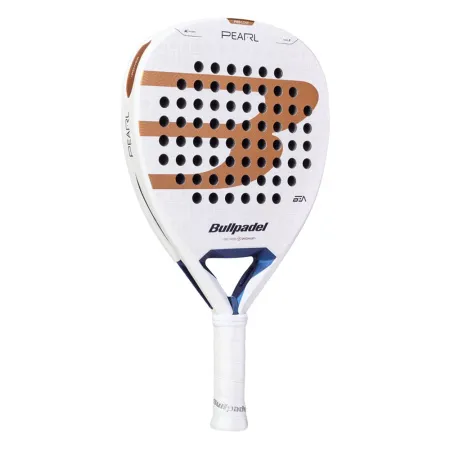 Ракетка для падела BULLPADEL Pearl 27, 497249, для проф-в, стекловолокно,карбон, бело-золотистый за 44&nbsp;319 ₽ купить в Владикавказе