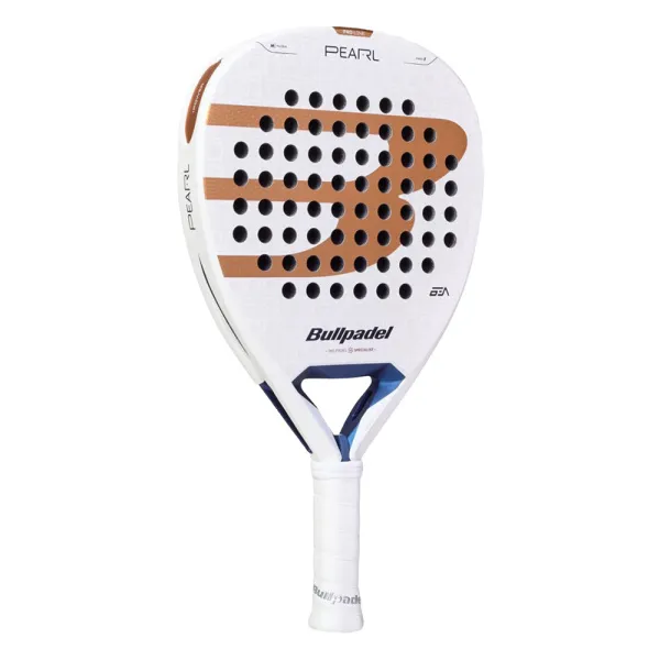 Ракетка для падела BULLPADEL Pearl 27, 497249, для проф-в, стекловолокно,карбон, бело-золотистый за 44&nbsp;319 ₽ в Владикавказе