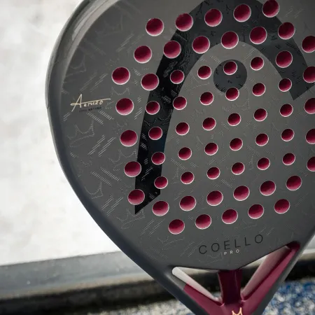 Ракетка для падела HEAD Coello Pro 2026, 225036, для профессионалов, карбон, коричнево-бордовый за 33&nbsp;619.20 ₽ купить в Владикавказе