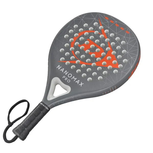 Ракетка для падела Dunlop Nanomax Pro, 10370739, для профессионалов, карбон,серо-оранжевый за 17&nbsp;248.20 ₽ в Владикавказе