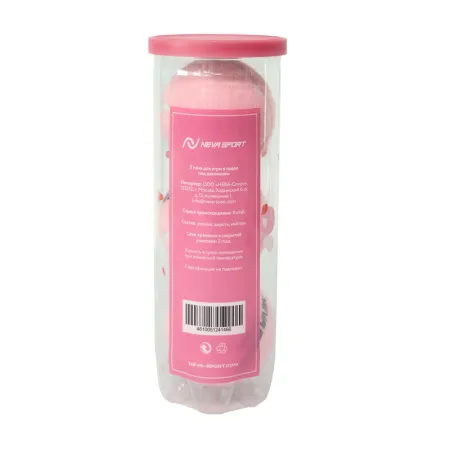 Мяч для падела NS Sakura, UAA2, уп.3 шт, сукно, нат.резина, розовый за 824.50 ₽ купить в Владикавказе