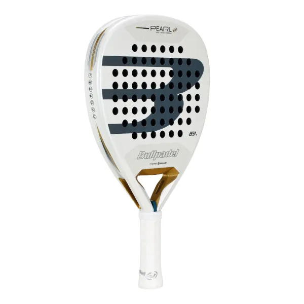 Ракетка для падела BULLPADEL Pearl 26, 493804, для профессионалов, карбон, бело-серый за 35&nbsp;929.50 ₽ в Владикавказе