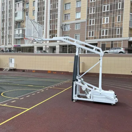 Баскетбольная стойка мобильная складная на пружинах вынос 2,25 м c противовесом ZAVODSPORTA за 530&nbsp;660 ₽ купить в Владикавказе