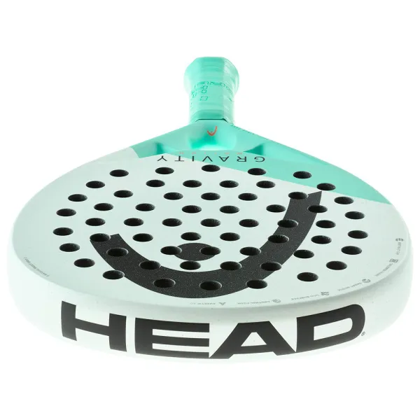 Ракетка для падела HEAD Gravity Motion, 224014, для продвинутых игроков, карбон, бело-бирюзовый за 23&nbsp;604.50 ₽ в Владикавказе