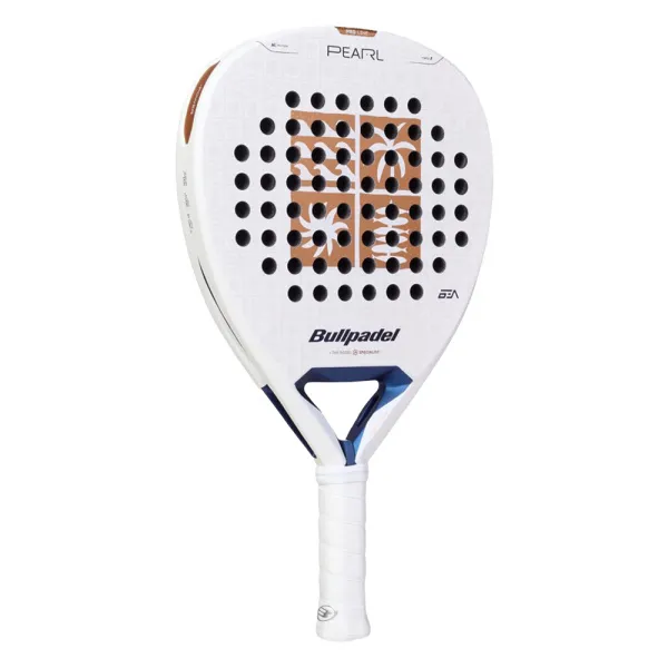 Ракетка для падела BULLPADEL Pearl 27, 497249, для проф-в, стекловолокно,карбон, бело-золотистый за 44&nbsp;319 ₽ в Владикавказе