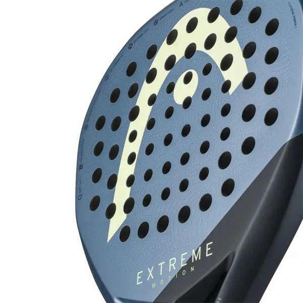 Ракетка для падела HEAD Extreme Motion, 223135, для профессионалов, углеродное волокно, темно-синий за 26&nbsp;894 ₽ в Владикавказе