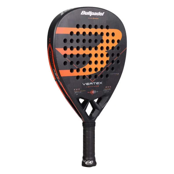 Ракетка для падела BULLPADEL Vertex Advance, 494414, для проф. и любителей, карбон, черно-оранжевый за 21&nbsp;559.40 ₽ в Владикавказе