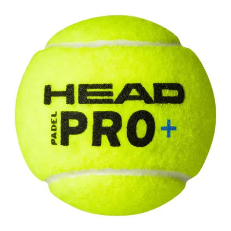 Мяч для падела HEAD Padel Pro+, 540203, уп.3 шт, FIP Approved, войлок,нат.резина,желтый за 933.30 ₽ купить в Владикавказе